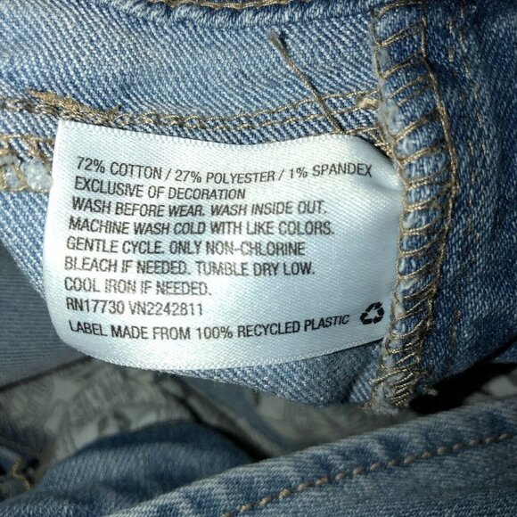 CAT & JACK Girls Embroidered Unicorn Denim Overalls Sz XL 14-16 - Picture 12 of 12